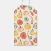 Pumpkin Gourd Autumn Baby Shower Cadeaulabel (Achterkant)