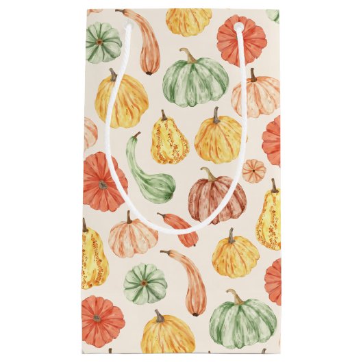 Pumpkin Gourd Autumn Baby Shower Klein Cadeauzakje (Voorkant)