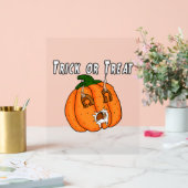 Pumpkin grappig stoute cadeau prank Halloween Acryl Bord (Huwelijk)