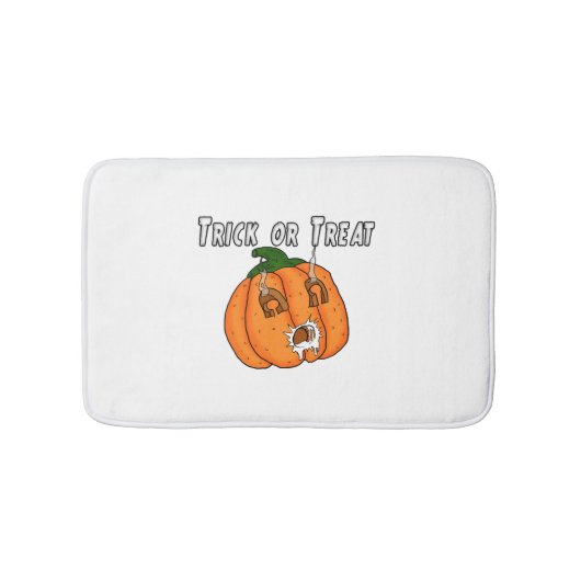 Pumpkin grappig stoute cadeau prank Halloween Badmat (Voorkant)