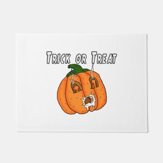 Pumpkin grappig stoute cadeau prank Halloween Deurmat (Voorkant)