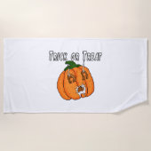 Pumpkin grappig stoute cadeau prank Halloween Strandlaken (Voorkant)