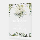 Pumpkin Greenery Fall Baby Shower Welcome Sign Acryl Bord (Hoek)