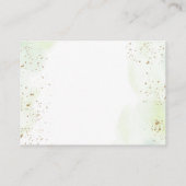 Pumpkin Greenery Gold Baby shower Book Request Informatiekaartje (Achterkant)