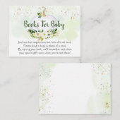 Pumpkin Greenery Gold Baby shower Book Request Informatiekaartje (Voorkant / Achterkant)