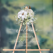 Pumpkin Greenery Herfst Vrijgezellenfeest Welkomst Acryl Bord (Neutraal)