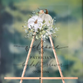 Pumpkin Greenery Herfst Vrijgezellenfeest Welkomst Acryl Bord (Neutraal)