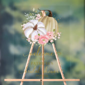 Pumpkin Greenery Herfst Vrijgezellenfeest Welkomst Acryl Bord (Neutraal)