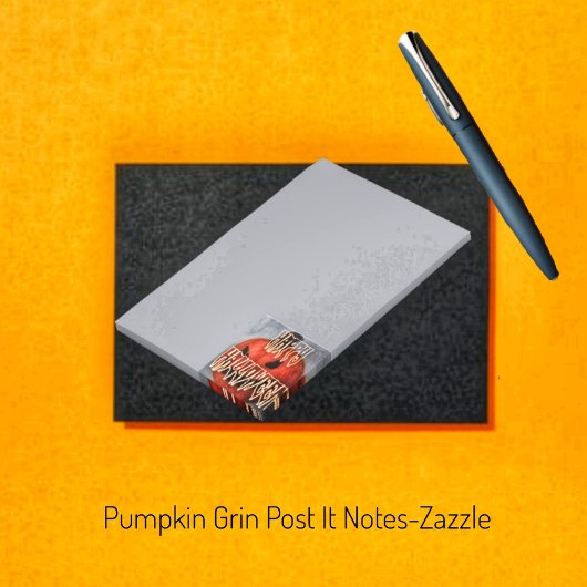 Pumpkin Grin Post-it® Notes