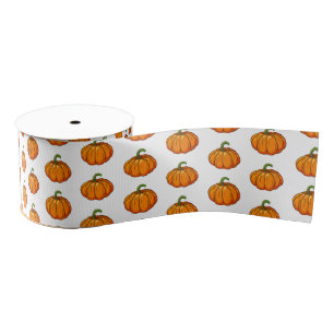 Pumpkin Grosgrain Ribbon Lint