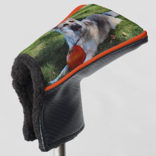 Pumpkin GSD Golfheadcover (3/4 voorkant)