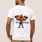 Pumpkin Gym Bros – Voor en na de training Hallowee T-shirt (Achterkant)
