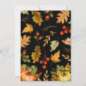 Pumpkin Hallo Baby najaar Baby shower Kaart (Achterkant)