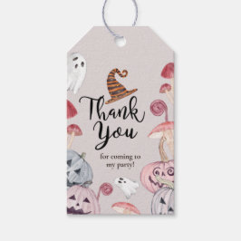 Pumpkin Halloween Birthday Dank je wel voor de tag Cadeaulabel