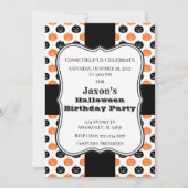 Pumpkin Halloween Birthday Party Kaart (Voorkant)
