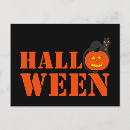 Pumpkin Halloween Briefkaart (Voorkant)