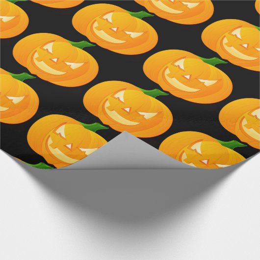 Pumpkin Halloween Cadeaupapier (Hoek)