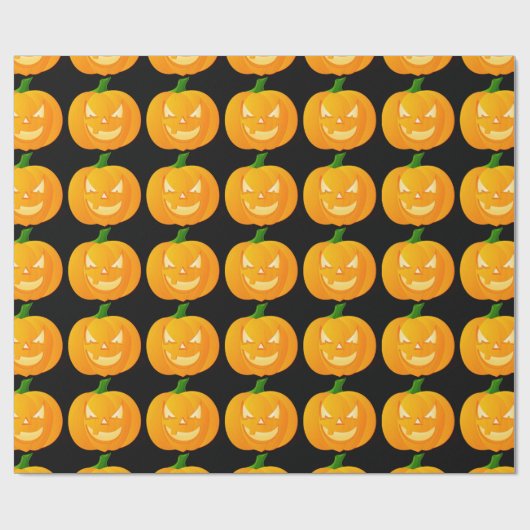Pumpkin Halloween Cadeaupapier (Vlak)