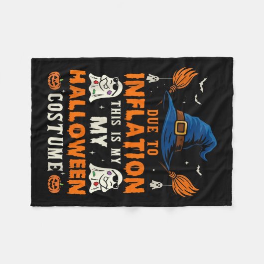 Pumpkin Halloween Costume Men Women Funny Hallowee Fleece Deken (Voorkant (Horizontaal))