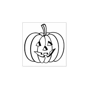Pumpkin Halloween Decor Custom Rubberstempel
