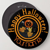 Pumpkin Halloween-decor Ronde Button 6,0 Cm (Voorkant /achterkant)