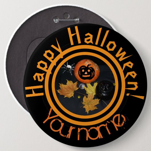 Pumpkin Halloween-decor Ronde Button 6,0 Cm (Voorkant /achterkant)