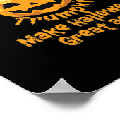 Pumpkin Halloween Design Poster (Hoek)