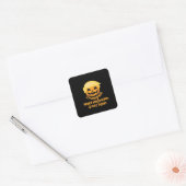 Pumpkin Halloween Design Vierkante Sticker (Envelop)