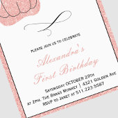 Pumpkin Halloween, eerste verjaardag, roze Herfst Kaart