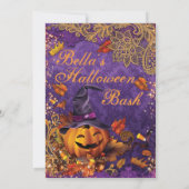 PUMPKIN HALLOWEEN FEESTUITNODIGING KAART (Achterkant)