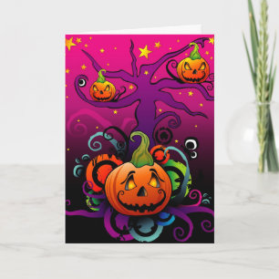 Pumpkin Halloween-kaart Kaart