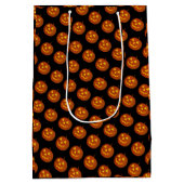 Pumpkin Halloween Paper Gift Bag Medium Cadeauzakje (Achterkant)