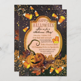 PUMPKIN HALLOWEEN PARTIJINVITATIE KAART