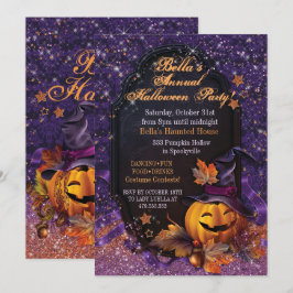 PUMPKIN HALLOWEEN PARTIJINVITATIE KAART