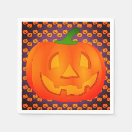 Pumpkin Halloween Party Napkins Servet