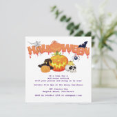 Pumpkin Halloween Putlock Kaart (Staand voorkant)