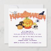 Pumpkin Halloween Putlock Kaart (Voorkant)