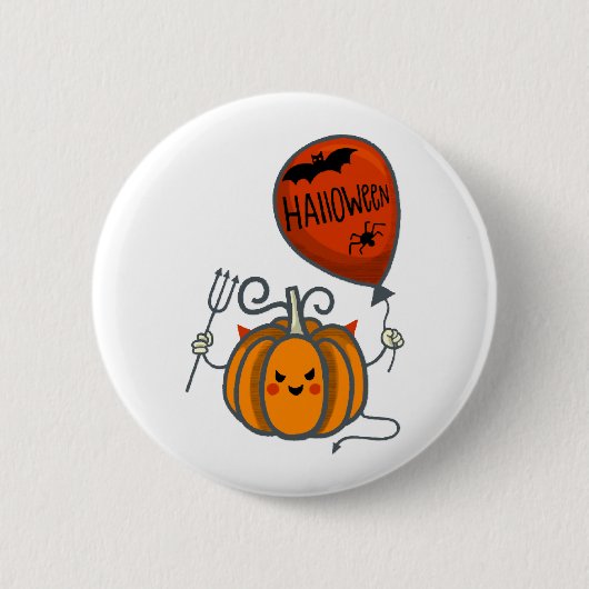 Pumpkin Halloween Ronde Button 5,7 Cm (Voorkant)