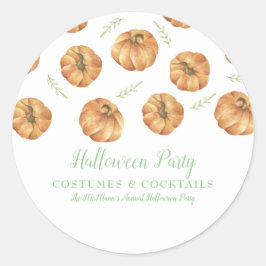 Pumpkin Halloween Ronde Sticker