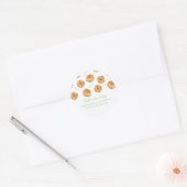 Pumpkin Halloween Ronde Sticker (Envelop)