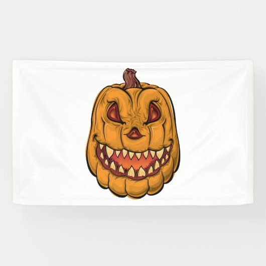 Pumpkin Halloween Spandoek (Horizontaal)