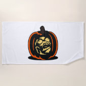 Pumpkin Halloween Strandlaken (Voorkant)