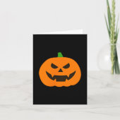 Pumpkin Halloween Subtle Jack O Lantern Minimal Tr Kaart (Voorkant)