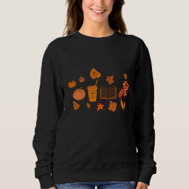 Pumpkin Halloween Sweatshirt Fall Cozy Spooky Vibe