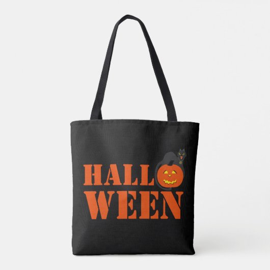 Pumpkin Halloween Tote Bag (Achterkant)