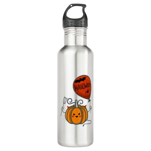 Pumpkin Halloween Waterfles (Voorkant)