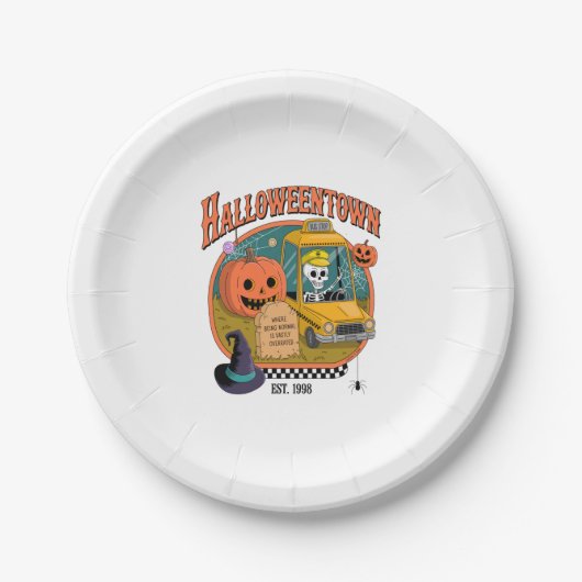 Pumpkin Halloweentown University Papieren Bordje (Voorkant)