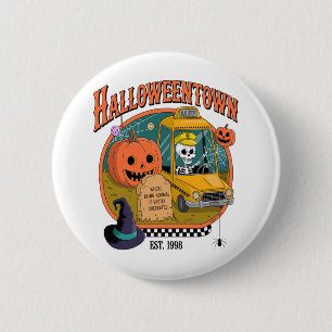 Pumpkin Halloweentown University Ronde Button 5,7 Cm