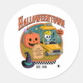 Pumpkin Halloweentown University Ronde Sticker (Voorkant)