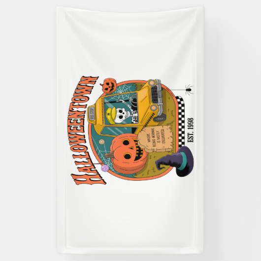 Pumpkin Halloweentown University Spandoek (Verticaal)